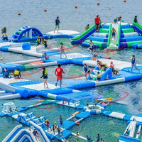 Parc aquatique flottant gonflable, jeux aquatiques, parc d'aventure, parc aquatique gonflable pour adultes