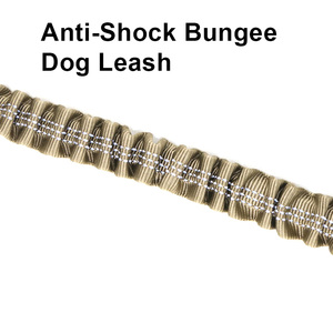 Heavy Duty ammortizzante tattico guinzaglio per cani avanzato facile <span class=keywords><strong>Clip</strong></span> in metallo senza guinzaglio riflettente per cani di grossa taglia - Product Image 6