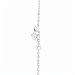Glam High End Polished White Pt950 Fine Adjustable Pendant Chain Unisex Daily <b>Stack</b> Platinum Jewelry Gift - Product Image 2