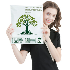 Venta al por mayor Biodegradable Ecológico Polymailer Bolsas de correo de polietileno Sobres de plástico impresos personalizados Bolsas de correo - Product Image 2