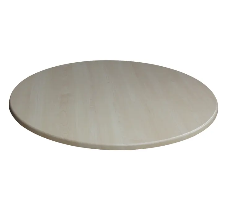 Mesa de centro de resina de madera de Arce, estilo nórdico, redonda