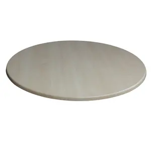 Nordic style maple round wood resin coffee table