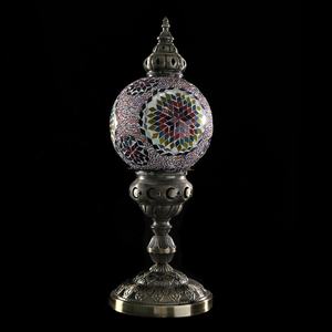 Lampe Tiffany artisanale colorée de <span class=keywords><strong>Marrakech</strong></span>, lampe de table marocaine turque en mosaïque artisanale - Product Image 4