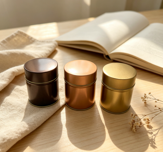Food Grade Tin Can for Matcha Custom Printed Gift Box Tin Can Container  Leaf Tea  Tin Box