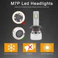 CAR-REFINE M7P 110W 10000LM Auto phares LED H4 H7 H3 H11 HB3 HB4 9005 9006 6500K Canbus gratuit voiture phare Led Para Auto