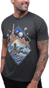 เสื้อยืดผู้ชายผ้าไหม/คอตตอนถักคุณภาพสูง ขายส่ง พิมพ์โลโก้ด้วยผ้าไหมตามสั่ง ระบายอากาศได้ดี ทรงโอเวอร์ไซส์ คอกลม แขนสั้น สไตล์ฮิป - Product Image 2