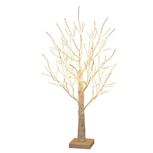 Lampe de table en plastique <span class=keywords><strong>LED</strong></span> éclairée en forme de <span class=keywords><strong>bouleau</strong></span> blanc de 55 cm, 144 <span class=keywords><strong>LED</strong></span> blanc chaud, branches artificielles, décoration intérieure de Noël - Product Image 6