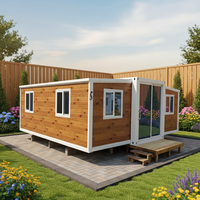 Maison préfabriquée modulaire personnalisée de 20/40 pieds, 2, 3, 4 chambres, bâtiment préfabriqué extensible, maison conteneur