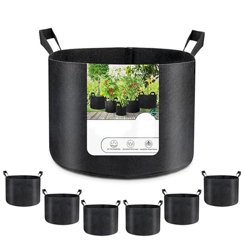 Thickened Self-absorbing Non-Woven Fabric Felt Planting Bag for Balcony Vegetable Garden Potato Planting Bucket