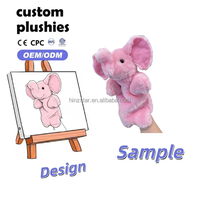 Jouets mignons en peluche, lapins marionnettes à main pour enfants, jeu de rôle éducatif, unisexe, interactif, design personnalisé, jouet en peluche