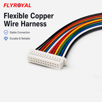 Câble flexible multipin en cuivre à 10, 12, 16, 20, 24 broches, faisceau de câbles adaptateur double rangée pour équipement de contrôle PCB