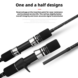Canne à pêche en mer robuste pour jigging lent, modèle One Half MH Tuning, en carbone creux, pour bateau, longueur pliée 132 cm, pour poisson-chat - Product Image 3