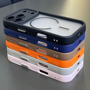 For Mobile <strong>Phone</strong> <strong>case</strong> 16 Skin-feel Ladder Two-in-one Magnetic Electroplated Buttons PC Anti-fall <strong>Cooling</strong> Waterproof Pure - Product Image 4
