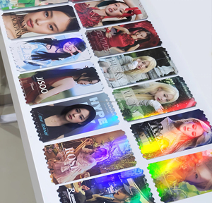 ตั๋วคอนเสิร์ต kpop เลเซอร์อะนิเมะแบบกำหนดเองแผ่นกากเพชร - Product Image 6