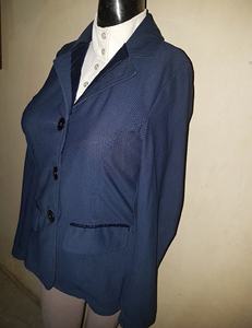 Veste de spectacle en tissu maille brillante, femme, veste de compétition, équitation, vêtement d'équitation pour femme - Product Image 1