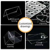 Grandview Feuille de plexiglas transparent de 2440mm x 1220mm Feuille acrylique coulée de couleur unie