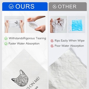 <span class=keywords><strong>Tovaglioli</strong></span> per Cocktail con Animali Domestici, Moderni e Popolari per Matrimoni e Ricevimenti Natalizi, Illustrazioni Personalizzate <span class=keywords><strong>di</strong></span> Cani e Gatti - Product Image 4