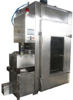 Fumoir à viande industriel de 50 kg en acier inoxydable 304, machine à fumer les saucisses automatique, fumoir à viande avec garantie DDP et 1 an