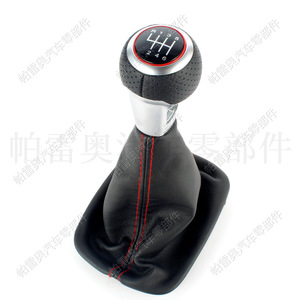 หัวเกียร์หุ้มหนัง Pareo 6 สปีด แบบ Redline สำหรับ Audi A6 C5 A4 A5 S3 S4 S5 S6 A7 R32 - Product Image 2