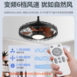 Outdoor Waterproof Fan Light IP44 LED Ceiling Fan For Balcony Gazebo Fixed Blade Flush Mount 220V ABS Blades - Product Image 4