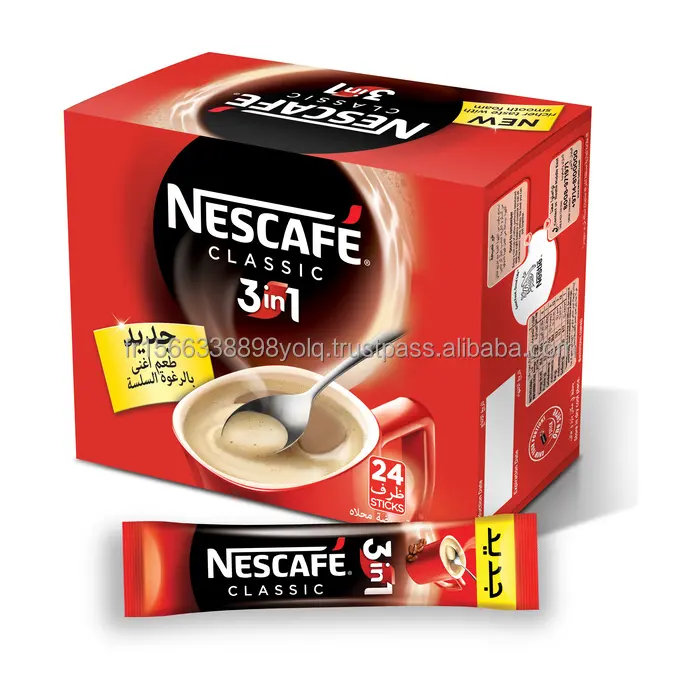 NESCAFEクラシックインスタントコーヒーパウダー、無料の赤いマグカップ、190g | ロブスタビーンズ製