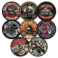 Letrero Metálico con Temática de Motocicleta, Estilo Retro, Full Throttle, Born to Ride, Decoración de Pared para Cuarto de Hombre, Garaje, Bar, Amantes de las Motos