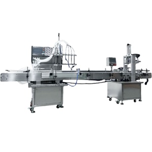 Machines de remplissage et de bouchage entièrement automatiques à 8 têtes pour parfums, cosmétiques, produits de soin de la peau, boissons alcoolisées, jus, gloss à lèvres, laque pour cheveux - Product Image 1