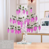 Arbre Bonsaï en Cristal en Forme de Raisin, Grappe de Raisins en Cristal, Décoration de Table pour la Maison et le Bureau