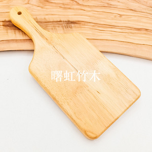 Planche à servir Shuhong en bambou et bois massif de caoutchouc 28x12x1,8 cm pour pain, steak, pizza, sushi, dessert - Product Image 5