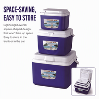 Boîte de conservation isotherme portable 5L/13L/26L pour aliments, avec poignée télescopique, idéale pour le camping et les événements extérieurs