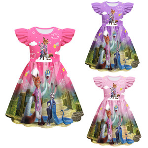 Linda, Vestito per Bambine Cosplay di Crazy Animal City 2, Nuovo Modello, Gonna a Linea A con Maniche a Sbuffo - Product Image 3