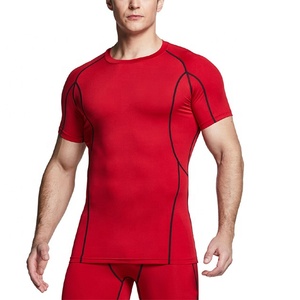 <b>Men</b> Compression Shirt <b>Base</b> <b>Layer</b> Top Long Sleeve T-Shirt Sports Gear Fitness Tights for Running Gym Workout - Product Image 4