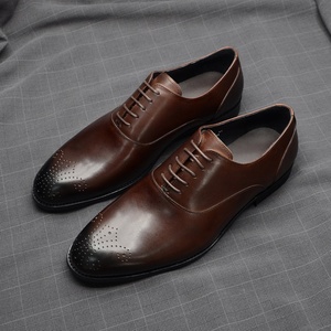 Chaussures pour hommes en cuir de vachette faites à la main, grandes tailles, à enfiler, formelles et décontractées, imperméables et respirantes - Product Image 4