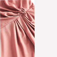 Fabricant de vêtements sur mesure à faible MOQ – Robes de cocktail asymétriques en satin drapé et froncé à une épaule, grandes tailles, pour demoiselles d'honneur