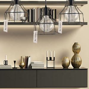 Modern Dining Room Bar Indoor Art Decor Metal Frame Teto Luminárias com Pingente Luz Elegante Hanging Chandelier - Product Image 2