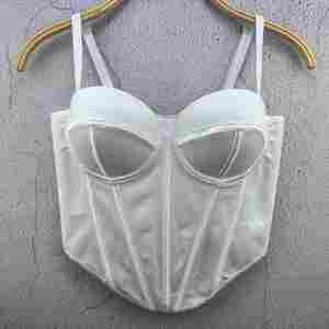 Soutien-gorge bustier tendance et élégant pour femme, style vintage en maille, idéal pour l'été - Product Image 3