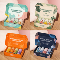 Boîte d'emballage de boissons haut de gamme personnalisée, imperméable, pour jus en conserve et boissons gazeuses, en carton ondulé laminé brillant, pour envoi postal