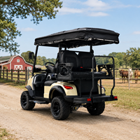 Voiturette de golf électrique durable, véhicule utilitaire 4 places, voiturettes de golf électriques à vendre