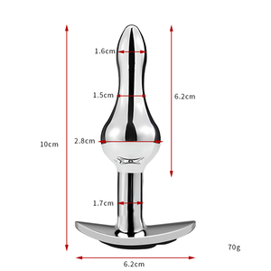 Sexbay Aluminium-Legierung Vibrator Analplug mit Fernbedienung 10 Frequenzstufen Vibration IPX7 Wasserdichter Analplug Sexspielzeug für Erwachsene - Product Image 2
