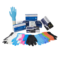 Gants en nitrile jetables Pidegree Gants en nitrile sans poudre blanc/bleu/noir pour médical