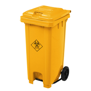 Wal-mart sells red dustbin medical waste bin labels garbage can cleaning truck