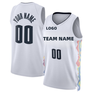 Personal isierung US-Team All Style Günstige Blau Weiß Schwarz Streifen Stil Custom Stitched/Hot Press Basketball Jersey - Product Image 3