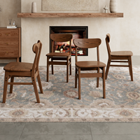Chaise de salle à manger en bois massif avec dossier, style moderne et minimaliste, mobilier de maison pour salle à manger, bureau, petite chaise CY068
