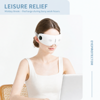 Masseur oculaire portable avec musique Bluetooth, appareil de soin des yeux, masque de sommeil, massage musculaire, cadeau pour maman et papa