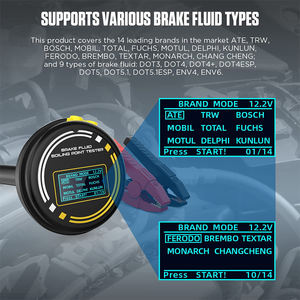 Alta precisão hidráulica fluido e óleo líquido umidade Analyzer DOT3 DOT4 DOT4 + DOT5 DOT5.1 <span class=keywords><strong>Boiling</strong></span> <span class=keywords><strong>Point</strong></span> <span class=keywords><strong>Tester</strong></span> para carros - Product Image 6