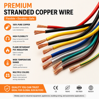 Kabel Tahan Api NH-BVR 450/750V Berisolasi PVC Tembaga Fleksibel Berlapis Mika untuk Kabel Darurat Kebakaran
