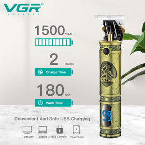 VGR V-228 Tagliacapelli <span class=keywords><strong>Professionale</strong></span> con Lama a T, Regolabarba Senza Fili, Clipper Elettrico per Uomo - Product Image 3
