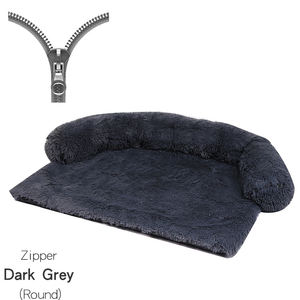 Coussin pour chien chaud d'hiver en fourrure, lit tunnel pour chat, couverture-nid lavable pour animaux de compagnie avec fermeture éclair et fond antidérapant - Product Image 3