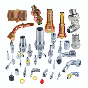 Stainless Steel Pipe Fitting Hydraulic Parts JIC Hydraulic Hose Fittings Hydraulic Fittings Adapters