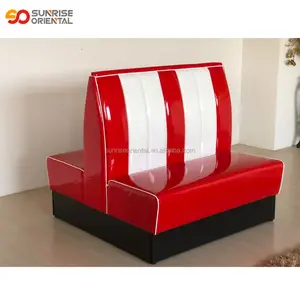 High quality PU leather double sided sofa booth for sale used cafe furniture